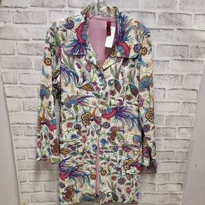 Floral Pink and Blue Jacket